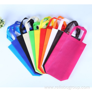 Colored Non-Woven Tote boutique eco laminated shopping Bag